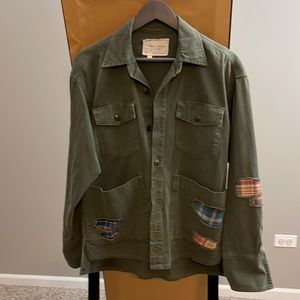 Greg Lauren Mens Boxy Fit Chore Shirt/Jacket